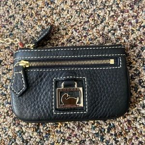 Rooney and Burke Good Condition Black Leather Keyring Wallet